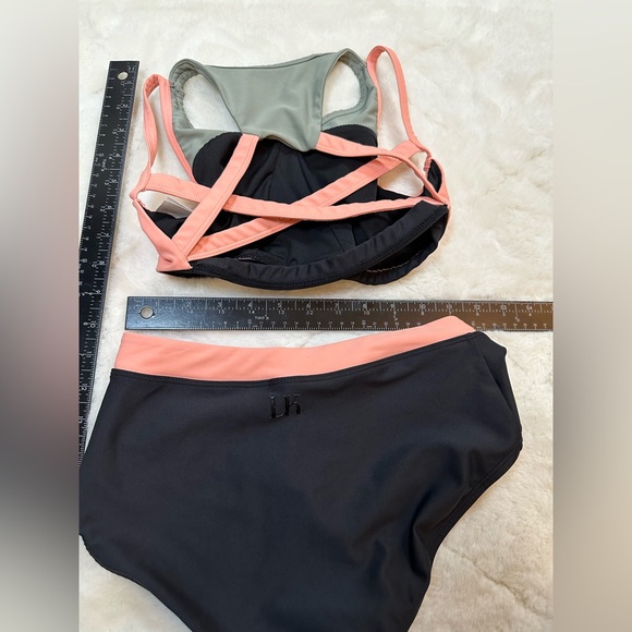 Oh La La Dancewear 2 piece Child Xl orange/pink black groups at condition - Picture 2 of 6